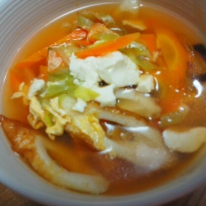 夏こそ、旨辛スープで元気にならなきゃ！簡単なのに美味しくいただきました♪ごちそうさまでした＾＾